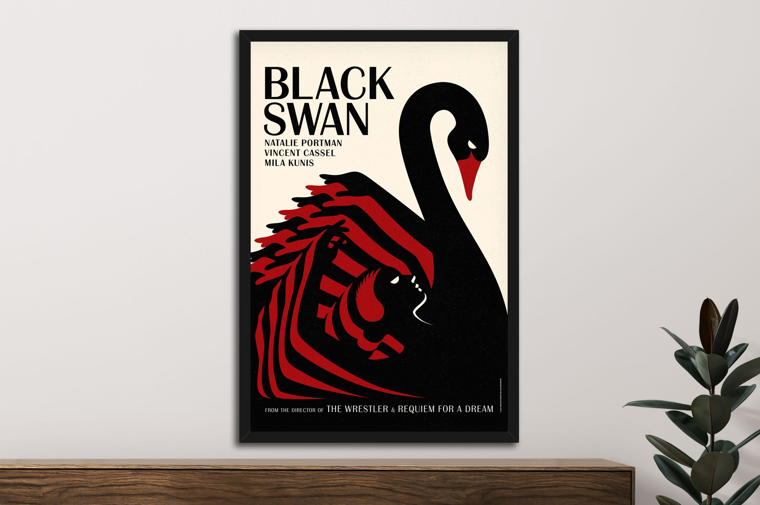 Black Swan Movie Poster Canvas Prints Brisbane & Sydney