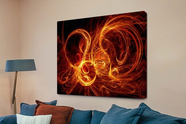 Burning Night abstract art, glowing embers of warm colour against a deep dark ground Burning Night abstract art, glowing embers of warm colour against a deep dark ground