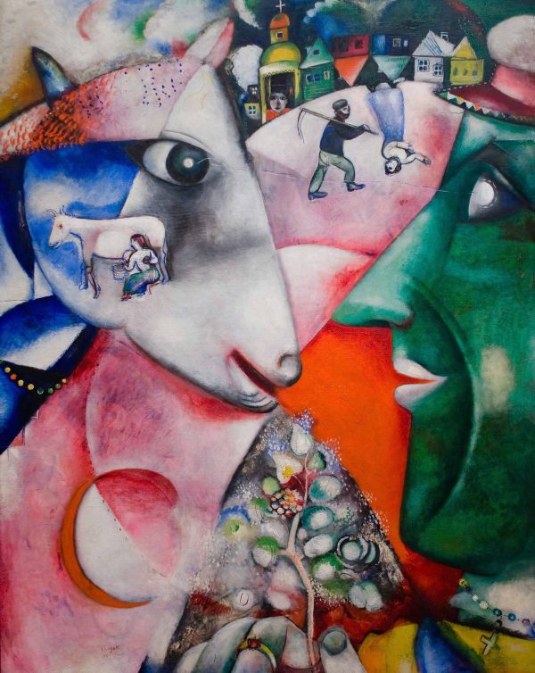 I and the Village by Chagall, a dreamy folk-art gift for a colourful lounge I and the Village by Chagall, a dreamy folk-art gift for a colourful lounge