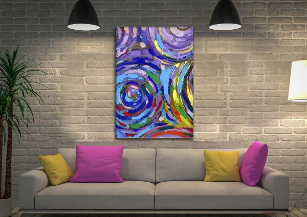 Classical Twist abstract art, classical forms reworked into a bold contemporary composition