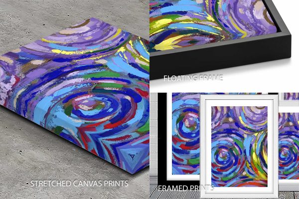 Classical Twist print, reimagined classical form in confident colour