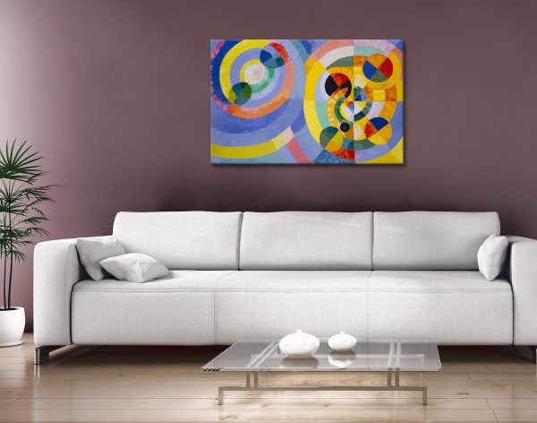 Delaunay Circular Forms art print, modern abstract artwork Delaunay Circular Forms art print, modern abstract artwork