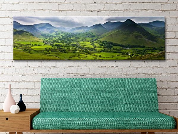 English Lake District panoramic wall art, cityscape canvas quality print in modern figurative painting, suitable for bedroom English Lake District panoramic wall art, cityscape canvas quality print in modern figurative painting, suitable for bedroom