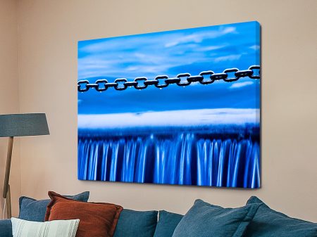 Ocean Chains abstract wall art, a modern gift for a home office