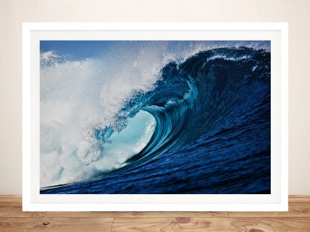 Slab Hook surfscape framed print, a striking gift for a hallway Slab Hook surfscape framed print, a striking gift for a hallway