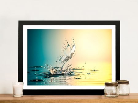 Butterly Water Drops fine art print, modern abstract artwork