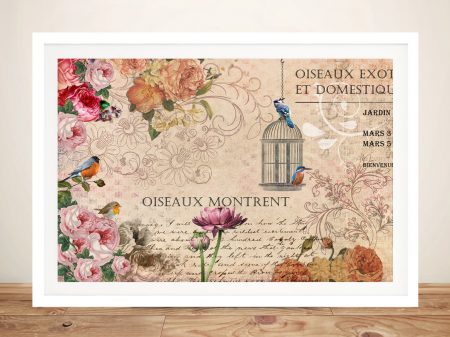 Vintage French framed print, a classic decorative gift for a living room Vintage French framed print, a classic decorative gift for a living room
