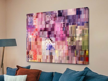 A Patchwork of Yearning abstract, pieced shapes in muted longing tones