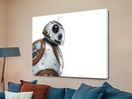 BB8 Droid canvas, a playful Star Wars gift for a kid's room or games room BB8 Droid canvas, a playful Star Wars gift for a kid's room or games room