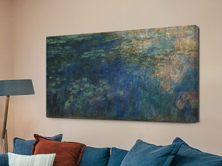 Reflections on the Water Lily Pond by Monet, a soft gift for a serene bedroom Reflections on the Water Lily Pond by Monet, a soft gift for a serene bedroom