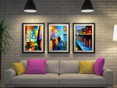 Melody of the Night wall art by Afremov, a vivid romantic gift for a dining room