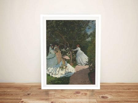 Women in the Garden by Monet framed, a bright Impressionist gift for a lounge