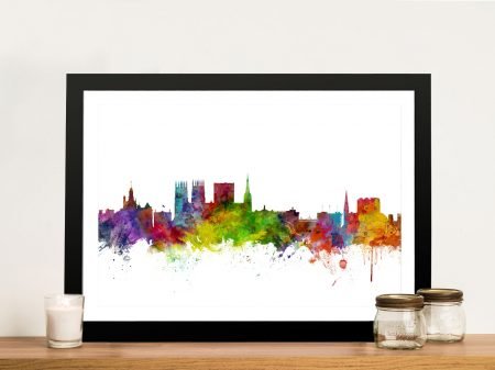York Skyline Michael Tompsett quality print, haunting piece in clean contemporary tones