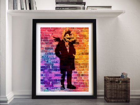 Banksy Punk Angel Dayglo print, a bright statement gift for a teen's bedroom Banksy Punk Angel Dayglo print, a bright statement gift for a teen's bedroom