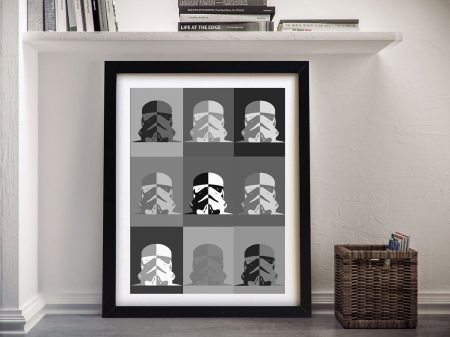 Warhol-style Stormtroopers canvas, a bold Star Wars gift for a games room Warhol-style Stormtroopers canvas, a bold Star Wars gift for a games room