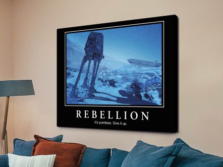 Star Wars Battle of Hoth canvas, a cool sci-fi gift for a fan's games room Star Wars Battle of Hoth canvas, a cool sci-fi gift for a fan's games room