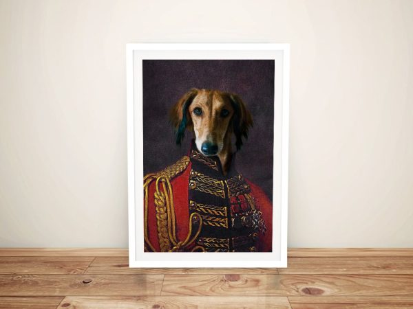 The Earl dog portrait framed print, a lordly personalised gift for a snug study The Earl dog portrait framed print, a lordly personalised gift for a snug study
