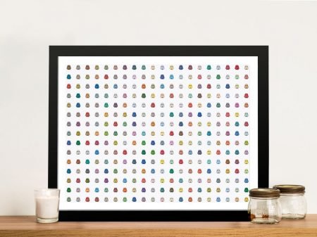 Stormtrooper Hirst inspired pop art framed art, a bold gift for a games room Stormtrooper Hirst inspired pop art framed art, a bold gift for a games room