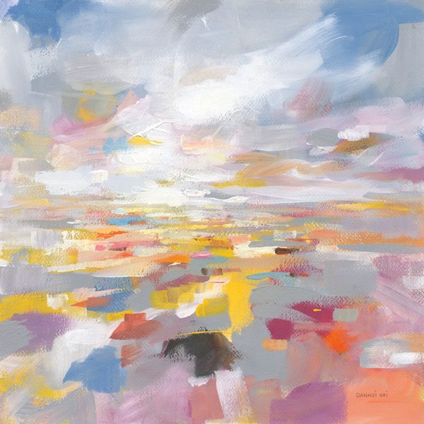 A Colourful Land canvas, a romantic coastal gift for a warm inviting lounge A Colourful Land canvas, a romantic coastal gift for a warm inviting lounge
