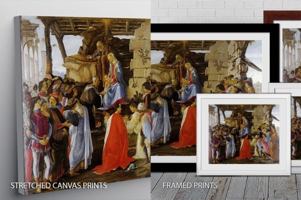 Botticelli Adoration of the Magi print, a classic faith gift for a lounge Botticelli Adoration of the Magi print, a classic faith gift for a lounge