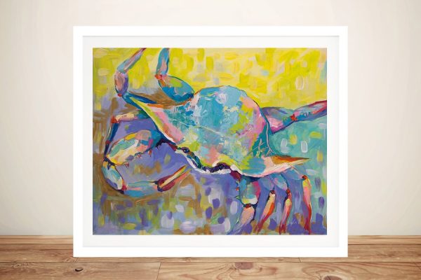 Crabby Boy colourful abstract canvas, a lively gift for a playroom Crabby Boy colourful abstract canvas, a lively gift for a playroom