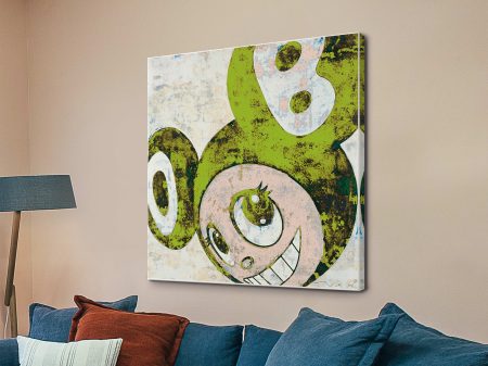 And Then by Murakami canvas, a playful pop gift for a lounge or studio wall And Then by Murakami canvas, a playful pop gift for a lounge or studio wall