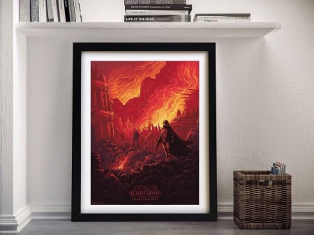 The Force Awakens framed colourful poster, a bold sci-fi gift for a den The Force Awakens framed colourful poster, a bold sci-fi gift for a den
