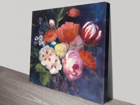 Fresh Cut floral canvas print, a cheerful gift for a bright breakfast nook Fresh Cut floral canvas print, a cheerful gift for a bright breakfast nook