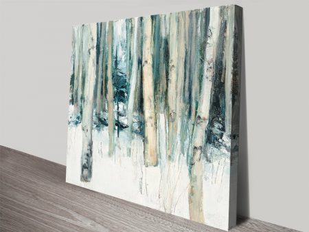 Winter Woods II woodland canvas, a serene gift for a bedroom