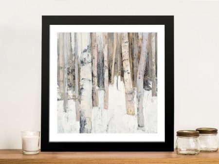 Warm Winter Light I framed woodland print, a cosy gift for a living room Warm Winter Light I framed woodland print, a cosy gift for a living room