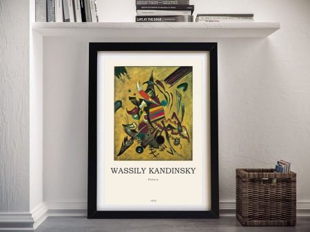 Points by Wassily Kandinsky framed abstract, a bold gift for a modern hallway Points by Wassily Kandinsky framed abstract, a bold gift for a modern hallway