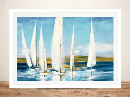 Horizon framed watercolour seascape, a calming gift for a lounge Horizon framed watercolour seascape, a calming gift for a lounge