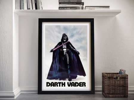 Retro Darth Vader print, a Star Wars gift for a teen bedroom Retro Darth Vader print, a Star Wars gift for a teen bedroom