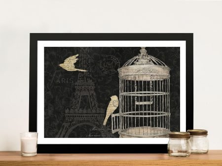 Via Paris canvas print, an elegant French gift for a dining room Via Paris canvas print, an elegant French gift for a dining room