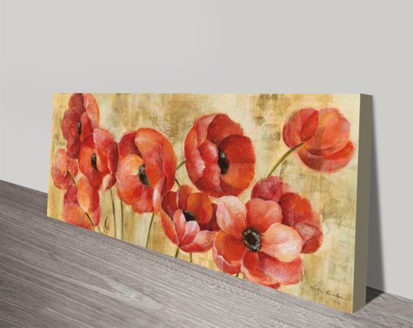Summer Anemones canvas print, a floral gift for a living room Summer Anemones canvas print, a floral gift for a living room