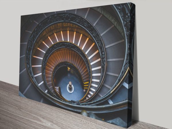Antique staircase abstract print, a classic gift for a period hallway Antique staircase abstract print, a classic gift for a period hallway