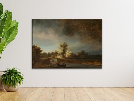The Stone Bridge by Rembrandt, a scenic old-master gift for a hallway The Stone Bridge by Rembrandt, a scenic old-master gift for a hallway