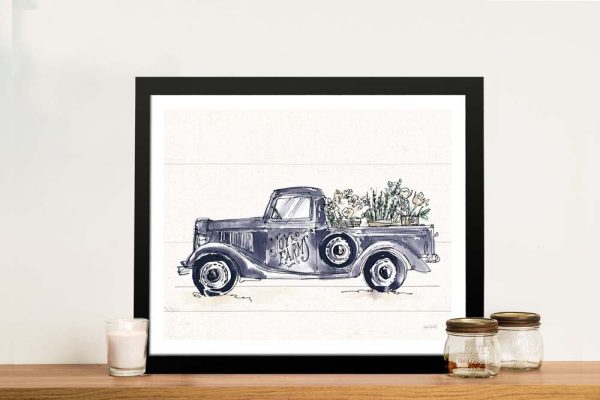 Modern Farmhouse Navy pen and ink print, a fresh rustic gift for a kitchen Modern Farmhouse Navy pen and ink print, a fresh rustic gift for a kitchen