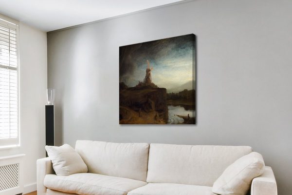 The Mill by Rembrandt, an atmospheric landscape gift for a lounge The Mill by Rembrandt, an atmospheric landscape gift for a lounge