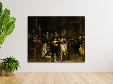 The Night Watch by Rembrandt, a golden Dutch classic for a lounge