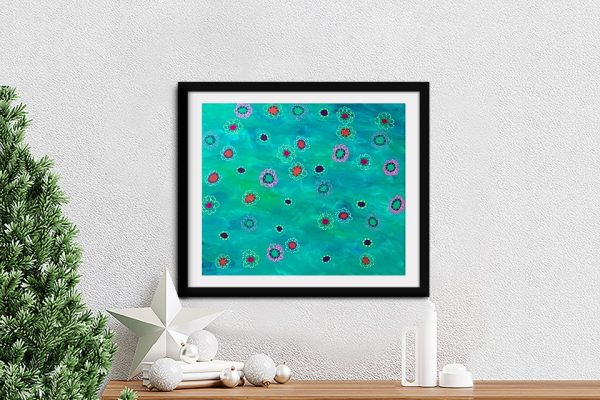 Helen Joynson Both Are Needed framed print, a serene abstract gift for a lounge
