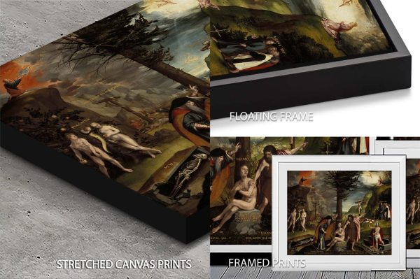 Allegory of the Old and New Testaments fine art print by Hans Holbein, muted scholarly tones