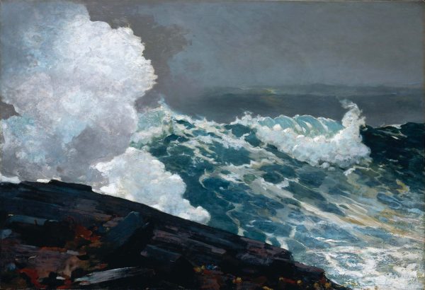 Northeaster by Winslow Homer canvas, dramatic sea spray on rocks Northeaster by Winslow Homer canvas, dramatic sea spray on rocks