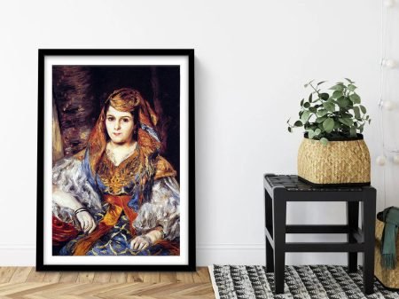 Madame Clementine Valensi Stora by Renoir print, an elegant portrait gift for a lounge Madame Clementine Valensi Stora by Renoir print, an elegant portrait gift for a lounge