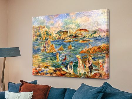 The Beach at Guernsey by Renoir print, a coastal gift for a bedroom The Beach at Guernsey by Renoir print, a coastal gift for a bedroom
