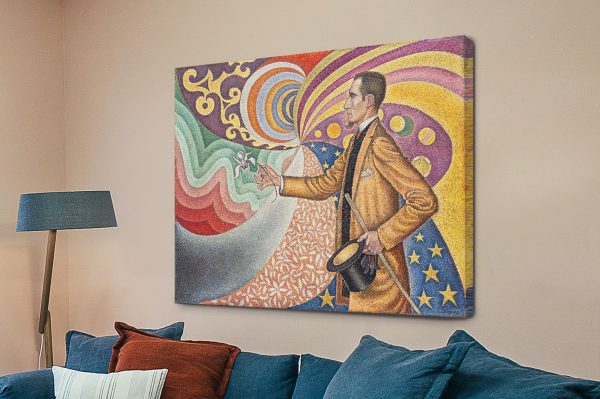 Signac Opus 217 canvas print, a vibrant gift for a lounge