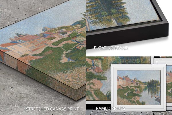 Les Andelys by Paul Signac print, a tranquil riverside gift for a hallway Les Andelys by Paul Signac print, a tranquil riverside gift for a hallway