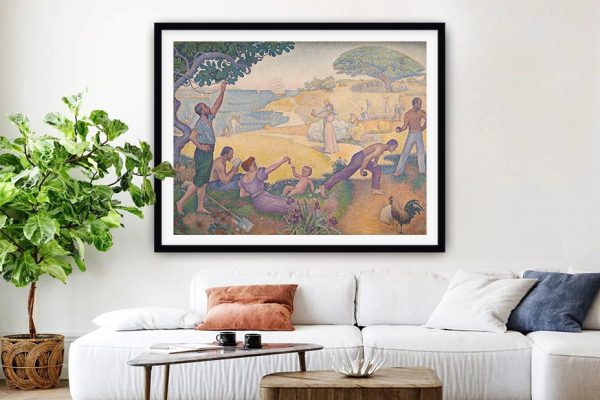 In Times of Harmony by Paul Signac wall art, a tranquil gift for a study In Times of Harmony by Paul Signac wall art, a tranquil gift for a study