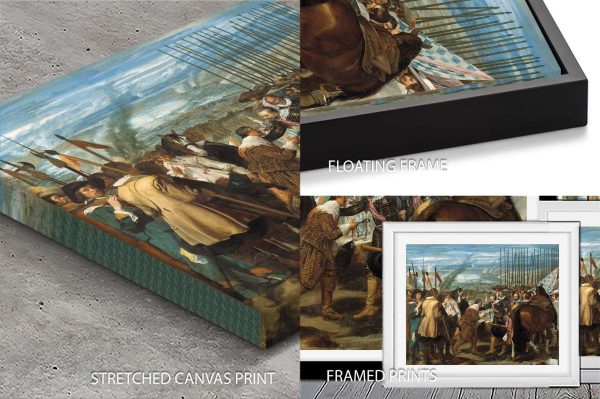 The Surrender of Breda canvas print, Velázquez grand historical scene in warm classical tones The Surrender of Breda canvas print, Velázquez grand historical scene in warm classical tones