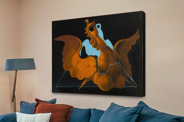 Chimera 1928 by Max Ernst canvas print, surrealist wall art in muted hues Chimera 1928 by Max Ernst canvas print, surrealist wall art in muted hues